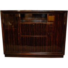 Jacques Adnet Macassar Drop Front Secretaire