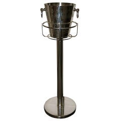 Pedro Duran Silverplated Champagne Bucket with Floor Stand