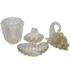 Barovier and Toso "Iridato" Glass Objets