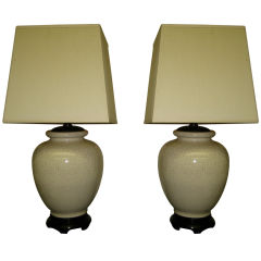 Great pair of Lamps from a Paul Laszlo Interior.