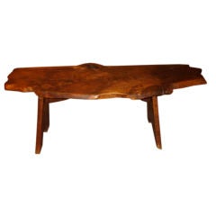 New Hope School Free Edge Walnut Desk