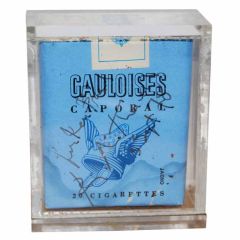 Vintage Robert Motherwell Sculpture-"Gauloises Cigarette Pack"