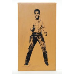 Warhol Superstar Louis Waldon "Elvis"  Gold Silkscreen