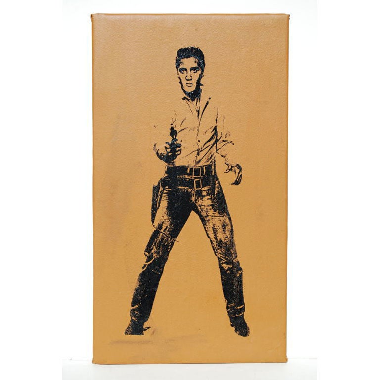 Warhol Superstar Louis Waldon "Elvis"  Gold Silkscreen