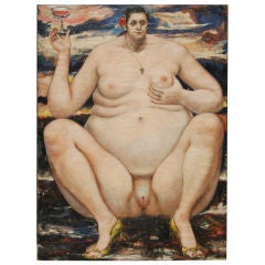 James Snodgrass "Grotesque Girl" Painting