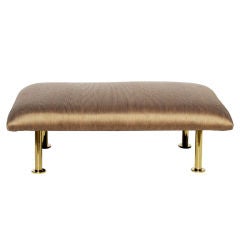 Unusual Italian Brass Leg  Low Bench