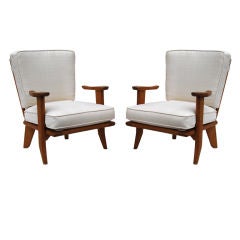 Guillerme Et Chambon "Finger" Lounge Chairs