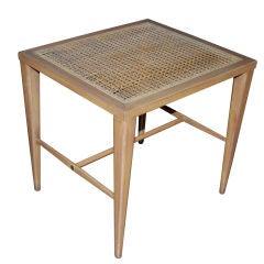 Paul McCobb Caned Top Stool in Ceruse Finish