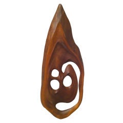 James Martin Freeform Wall Sculpture in American Black Walnut