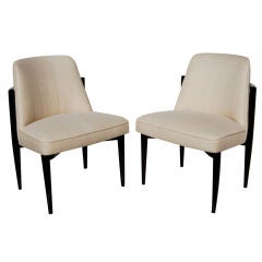 Maurice Bailey Occasional Chairs in Silk