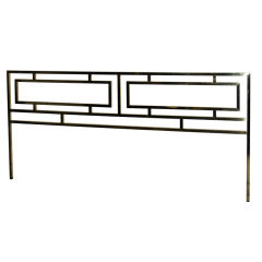 Italian Brass Fretwork King Size Headboard