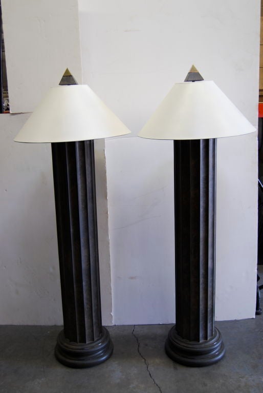 Custom Steven Chase Floor Columnar Floor Lamps at 1stDibs