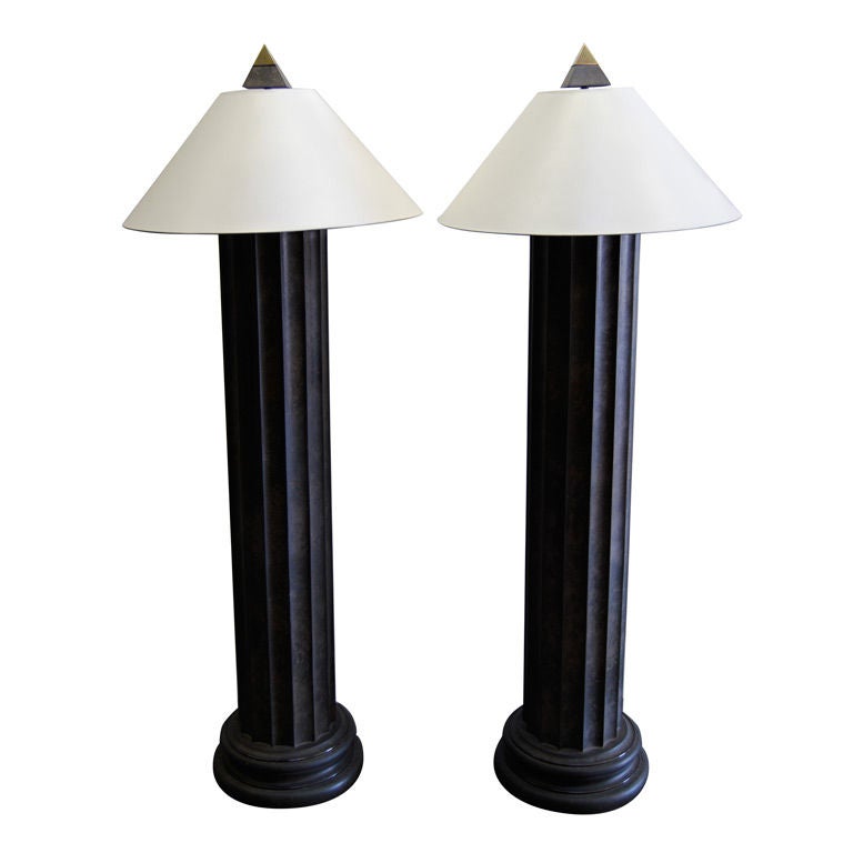 Custom Steven Chase Floor Columnar Floor Lamps at 1stDibs
