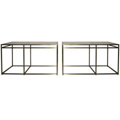 Paul Laszlo Custom Brass Tables with Terrazzo Tops 12
