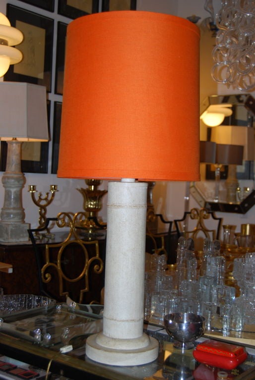 orange table lamp shade