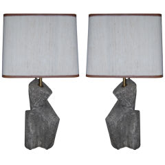 Marianna Von Allesch Abstract Lamps with Custom Shades