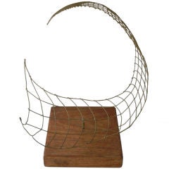 Harry Bertoia Brass Wire Sculpture