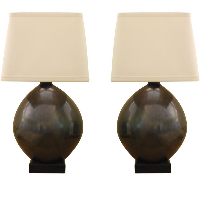 Samuel Marx Black Santa Clara Lamps