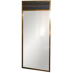 Dunbar Wall Mirror With Jack Lenor Larsen "Remoulade" Accent