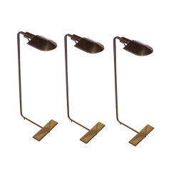 Cedric Hartman Task Lamps in Brass-Set of 3