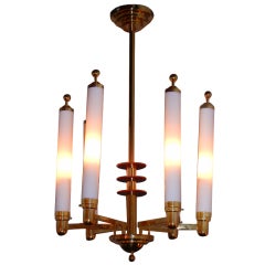 German Art Deco Chandelier by Kaiser 
Co.