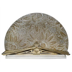 Vintage Sabino French Art Deco Fan Lamp