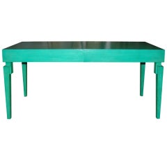 Vintage William "Billy" Haines Mottled Green Lacquer Desk