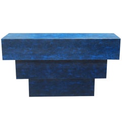 Steven Chase Custom "Mayan" Console in Blue Lizard