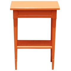 Hermes Orange Petite Table by Maison Jansen
