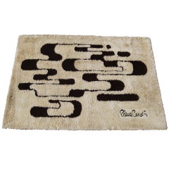Pierre Cardin Absract Area Rug in Tan and Brown