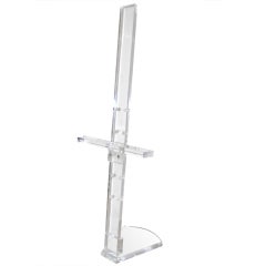 Large Clear Lucite Adjustable Tripod Floor Easel