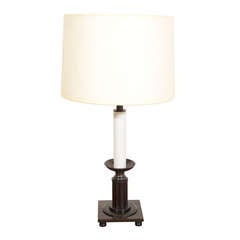 American Art Deco Candle Table Lamp