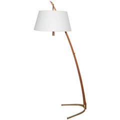 Kalmar Dornstab Wood Lamp and Bronze-Base Floor Lamp