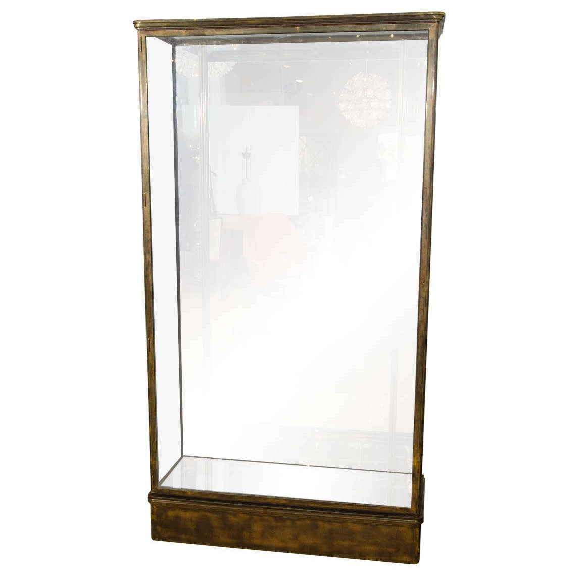 Lanvin Glass and Bronze Vitrines with Glass Shelves, Originally from the 1920s For Sale