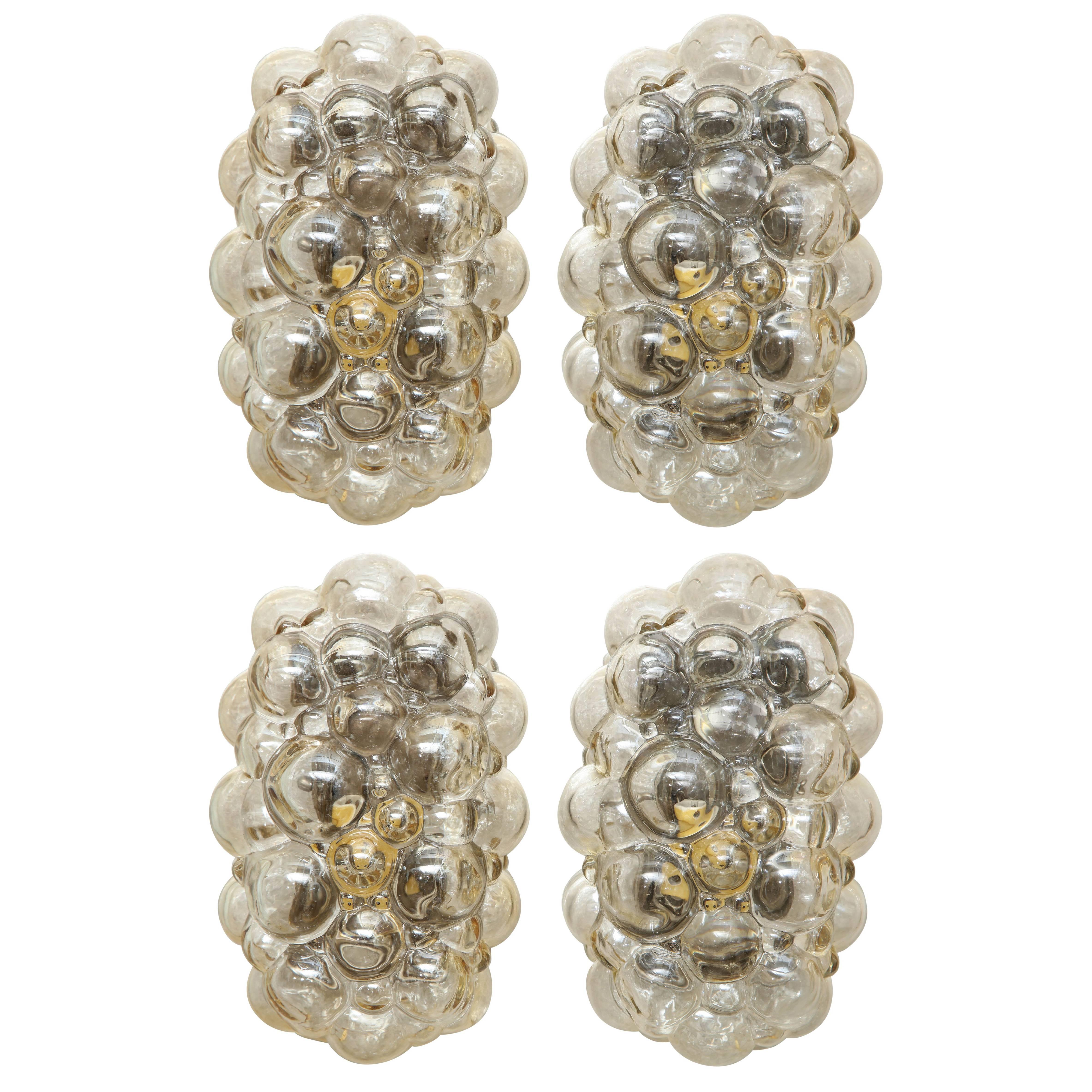 Helena Tynell/Limburg Bubble Glass Sconces, 1 of 2 pairs