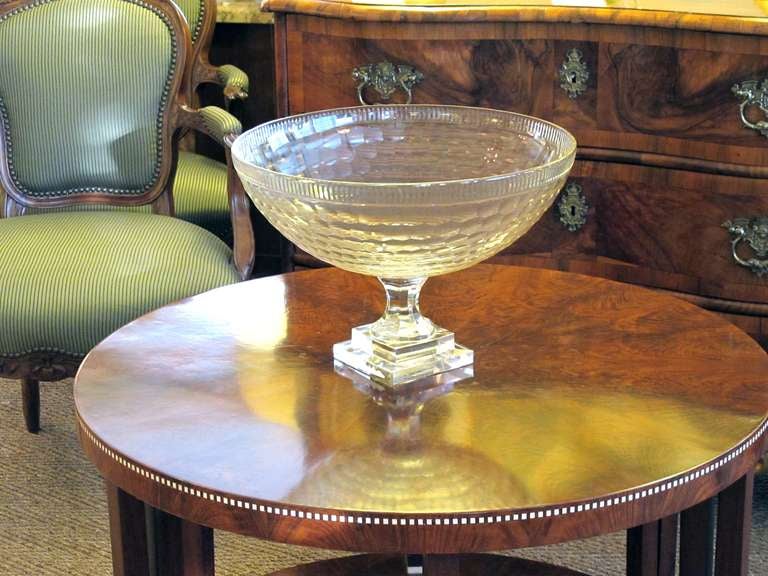 A Large-Scaled and Good Quality Irish Cut-Crystal Bowl In Excellent Condition In San Francisco, CA