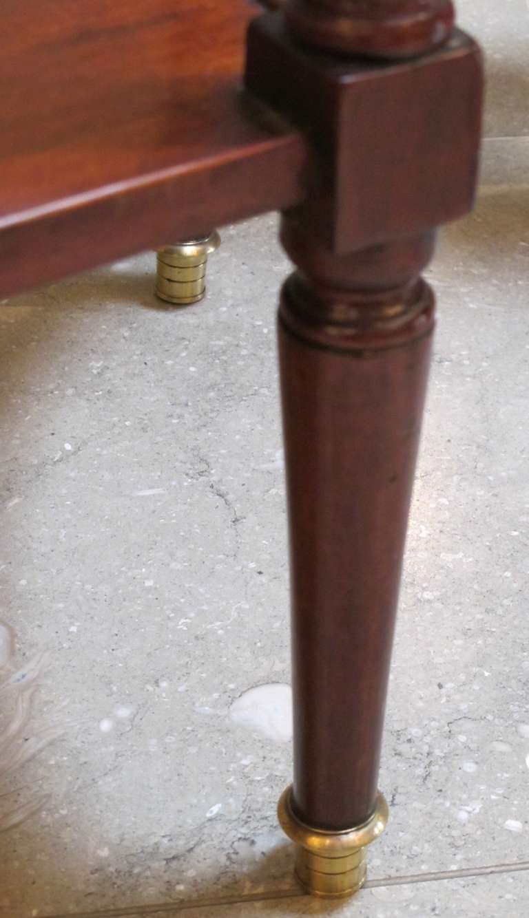 A Shapely & Good Quality French Louis XVI Mahogany Console Table with Gilt-Bronze Fittings