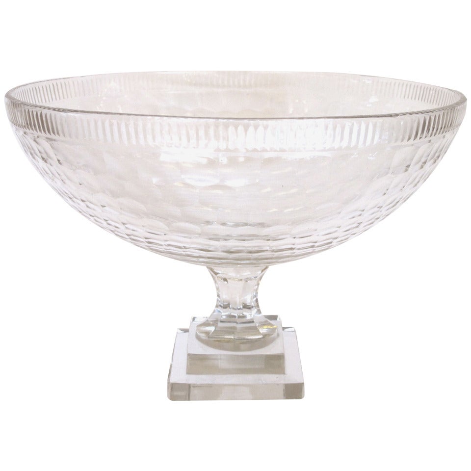 A Large-Scaled and Good Quality Irish Cut-Crystal Bowl