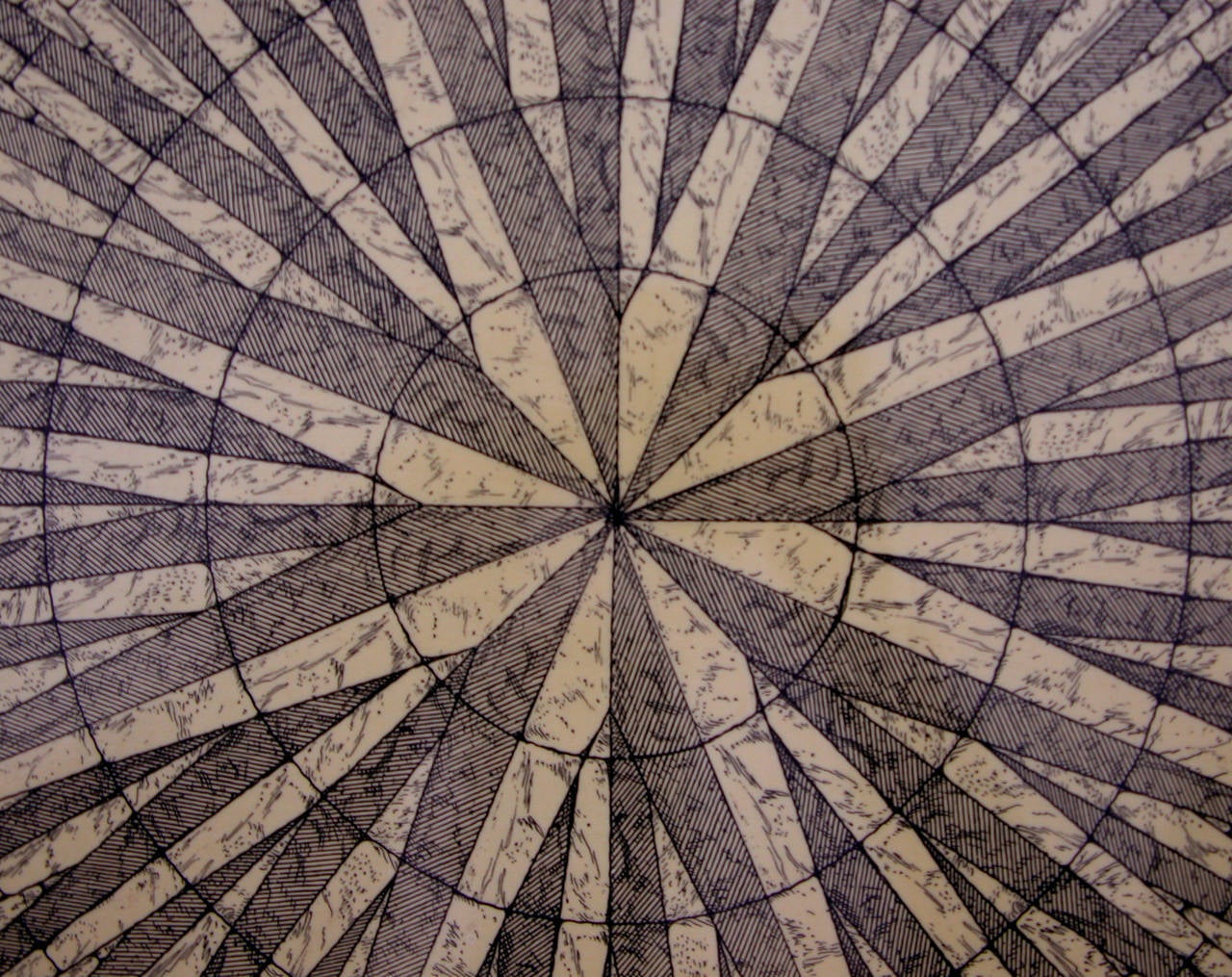 Fine Italian Mid-Century Circular Center Table by Piero Fornasetti 1