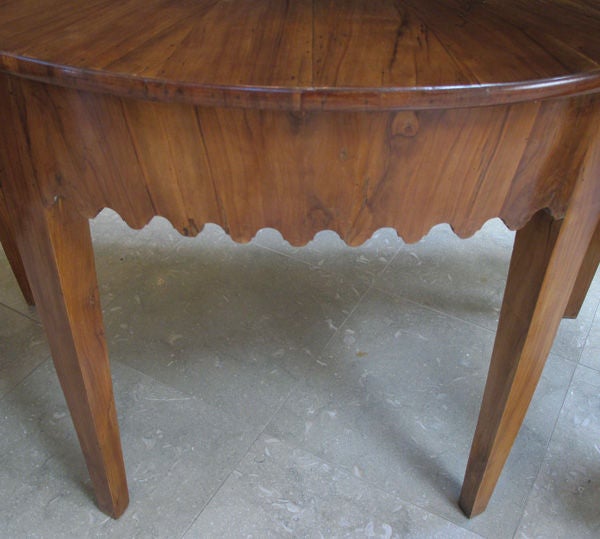 Handsome Pr of Italian Neoclassical Olivewood Demilune Consoles 4