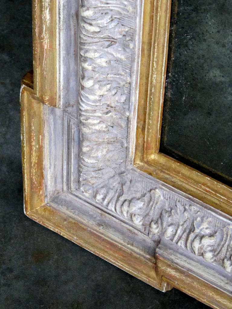 A Large English George II Style Carved Mirror in the Manner of William Kent