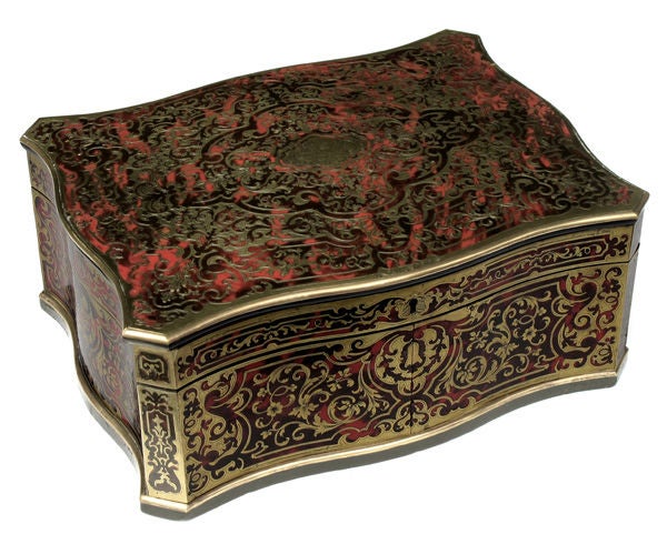 A Large-Scaled French Louis Philippe Boulle-Work Dressing Box