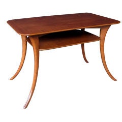 A Stylish American Rectangular Walnut Side Table; Widdicomb 12