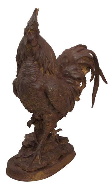large cast iron rooster