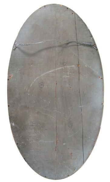 An Elegant Swedish Gustavian Style Wooden Oval-Form Mirror 2