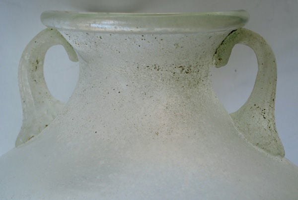 Mid-20th Century An Italian 1960's Corroso Scavo Globular Vase; Possibly Cenedese