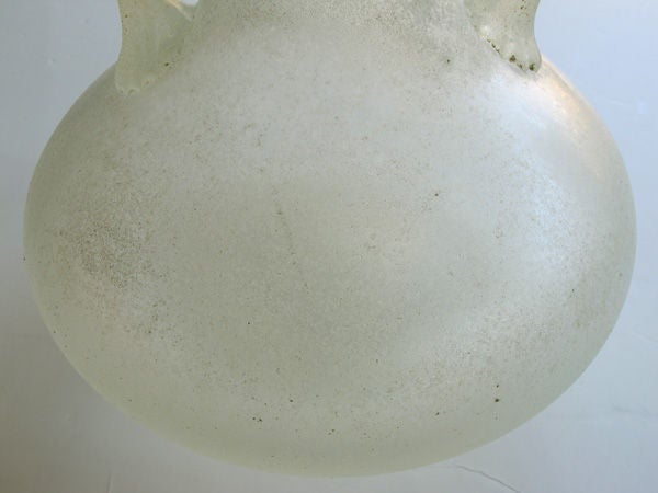 An Italian 1960's Corroso Scavo Globular Vase; Possibly Cenedese 1