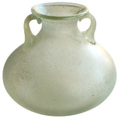 An Italian 1960's Corroso Scavo Globular Vase; Possibly Cenedese