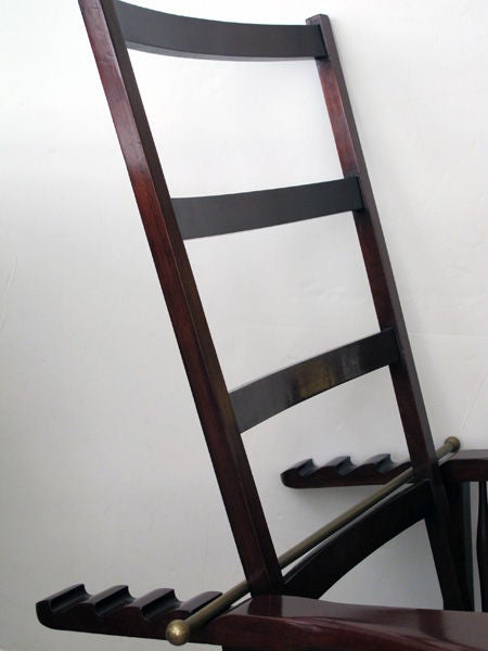 A Richly-Patinated English Arts & Crafts Mahogany Recliner Chair 1