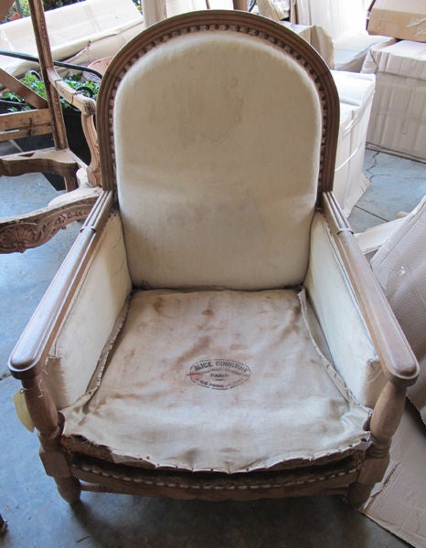 Mid-20th Century Pair of French Art Deco Brown Lacquered Club Chairs; by Alice Courtois